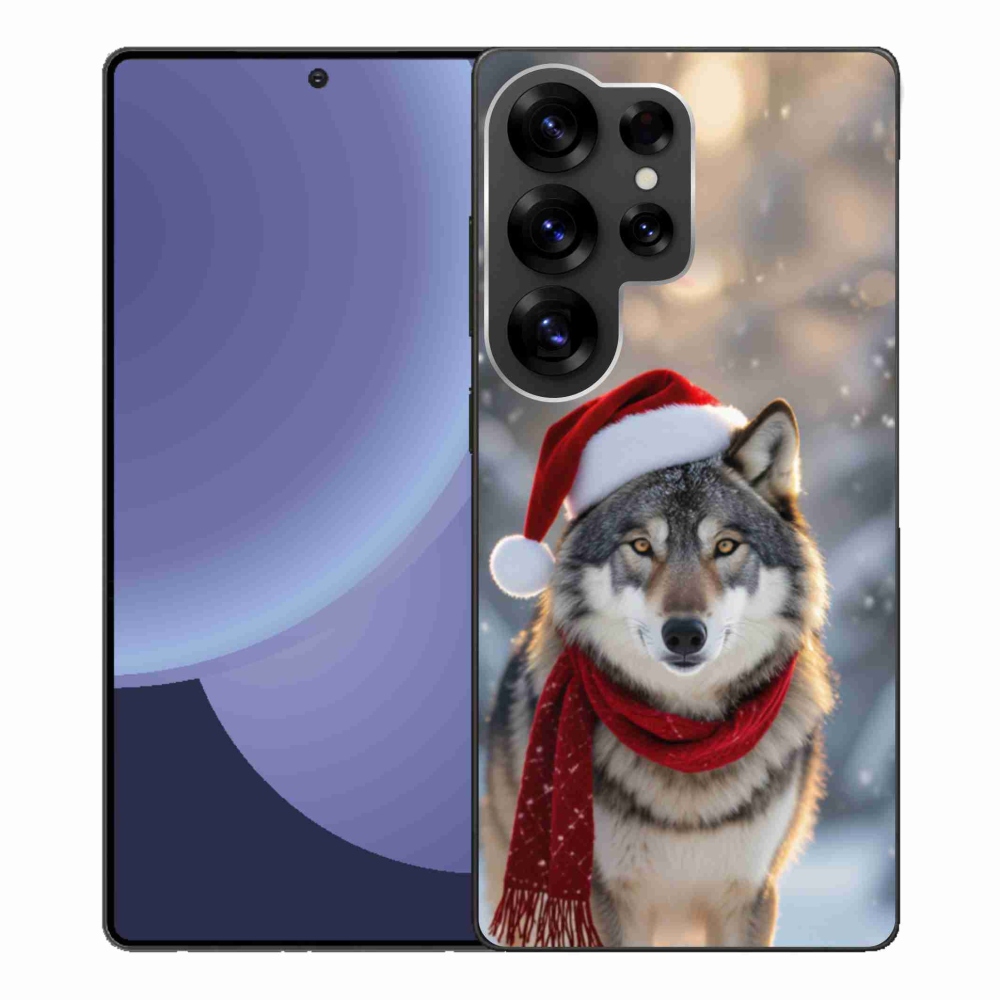 Gélový kryt mmCase na Samsung Galaxy S25 Ultra - vianočný vlk