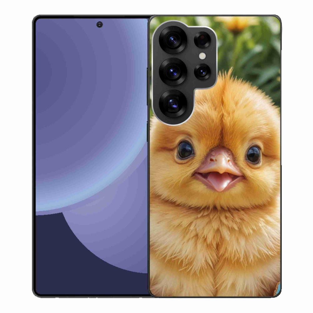 Gélový kryt mmCase na Samsung Galaxy S25 Ultra - veselé kuriatko