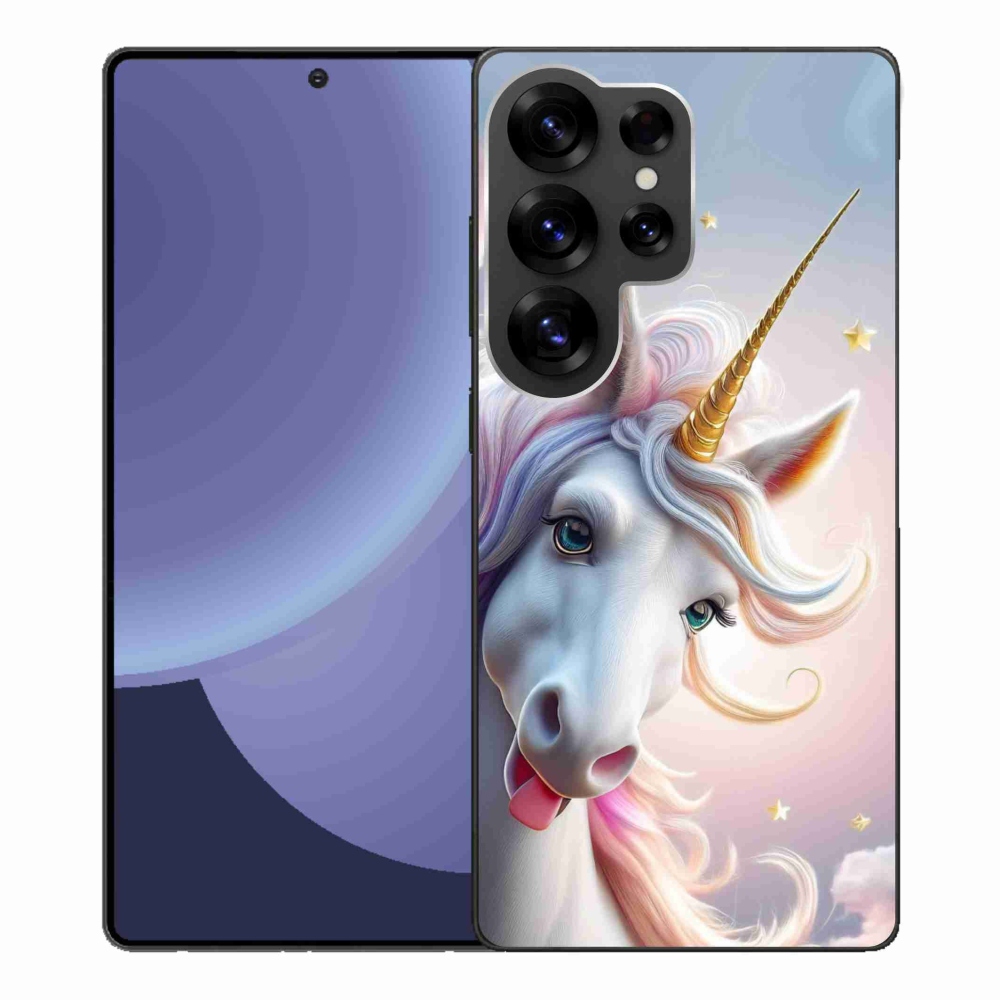 Gélový kryt mmCase na Samsung Galaxy S25 Ultra - veselý jednorožec