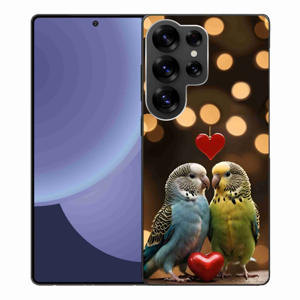 Gélový kryt mmCase na Samsung Galaxy S25 Ultra - zamilovaní papagáje