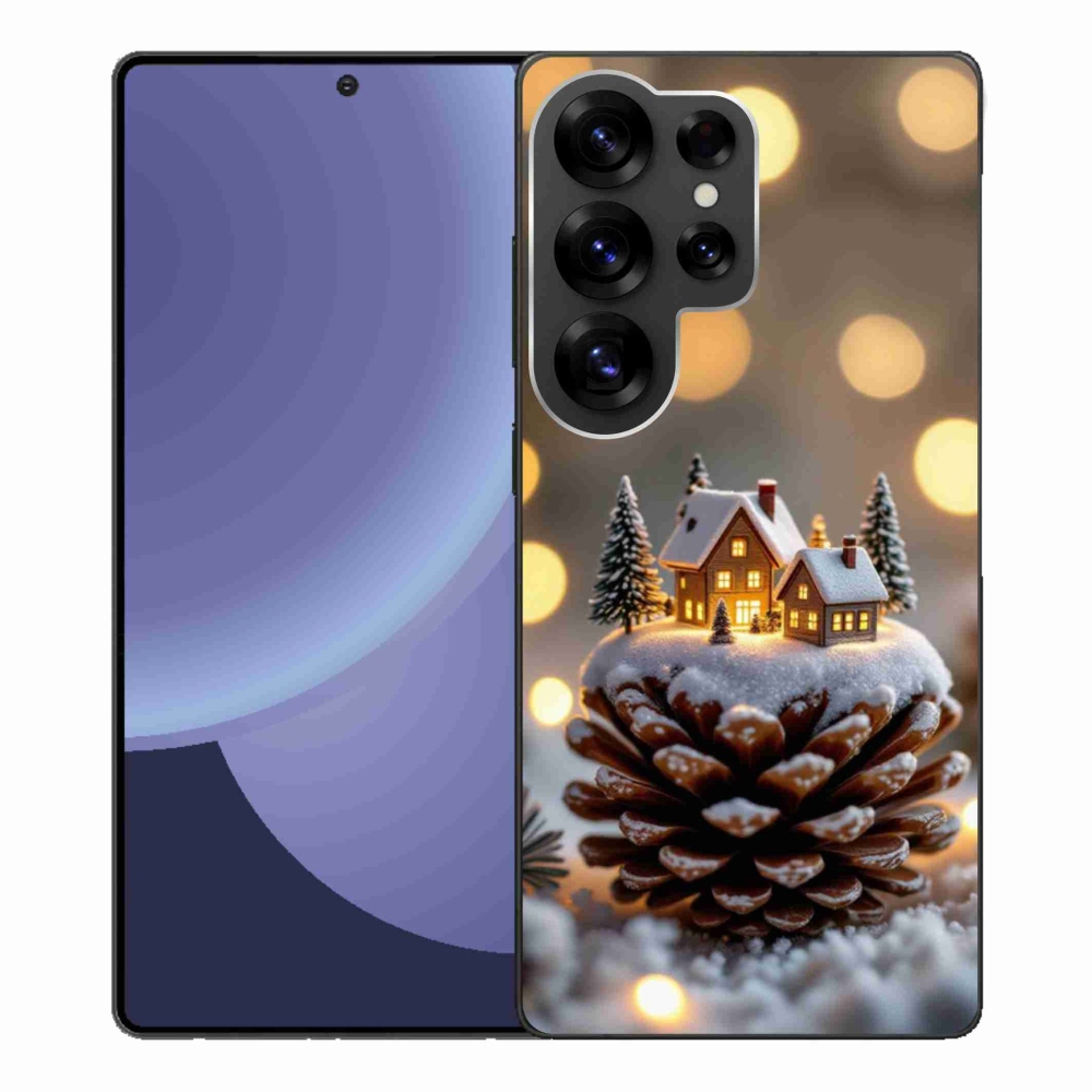 Gélový kryt mmCase na Samsung Galaxy S25 Ultra - zimná dedinka