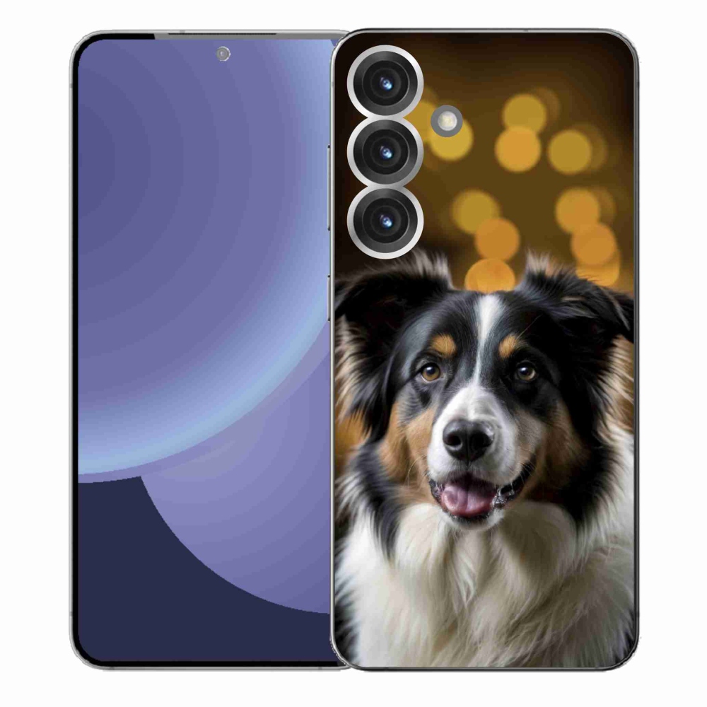 Gélový kryt mmCase na Samsung Galaxy S25+ - usmievavý austrálsky ovčiak