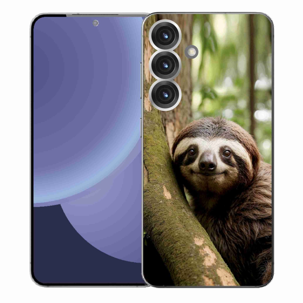 Gélový kryt mmCase na Samsung Galaxy S25+ - usmievavý leňochod