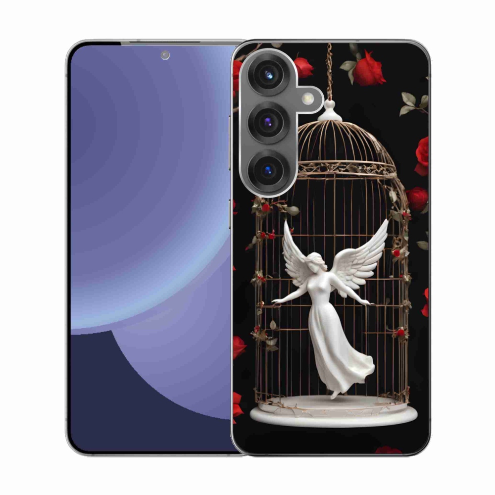 Gélový kryt mmCase na Samsung Galaxy S25 - uväznený anjel