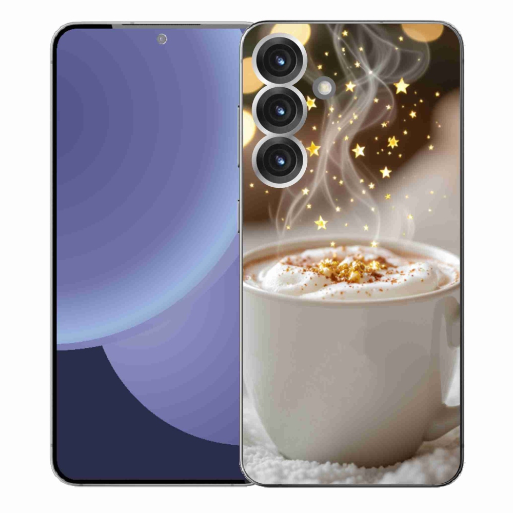 Gélový kryt mmCase na Samsung Galaxy S25+ - vianočný horúci nápoj