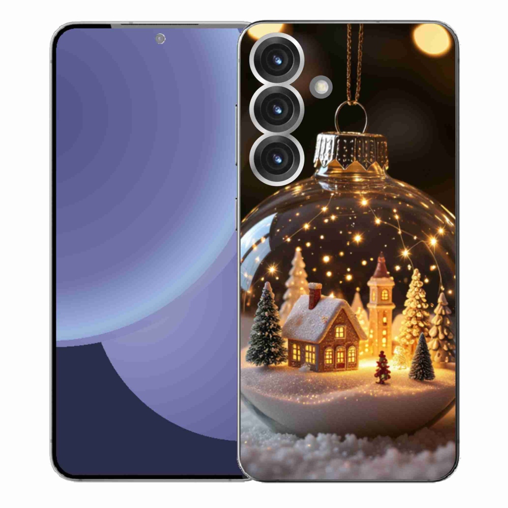 Gélový kryt mmCase na Samsung Galaxy S25+ - vianočné gule 3