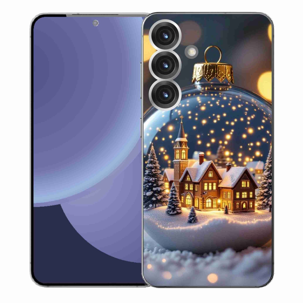 Gélový kryt mmCase na Samsung Galaxy S25+ - vianočné gule 4