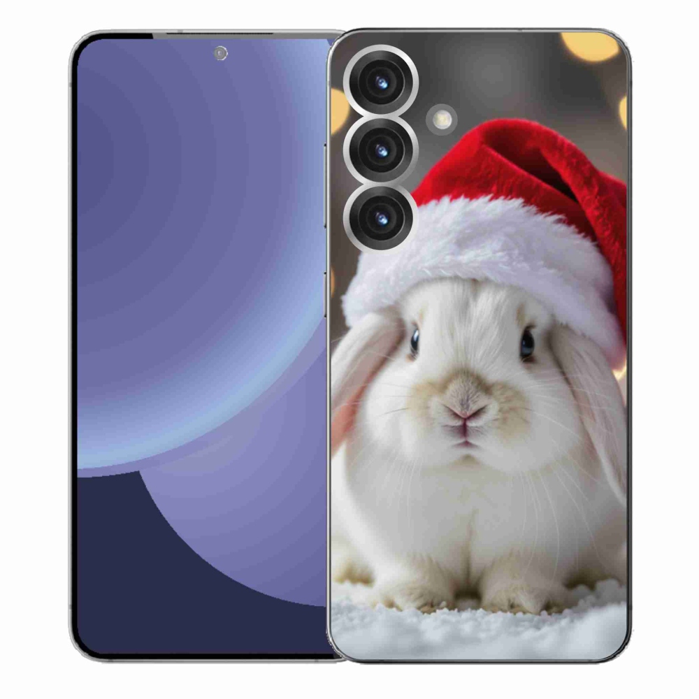 Gélový kryt mmCase na Samsung Galaxy S25+ - vianočný králik
