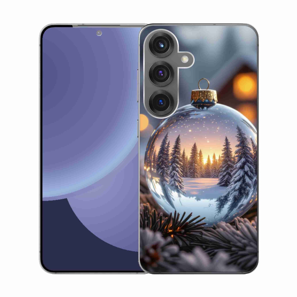 Gélový kryt mmCase na Samsung Galaxy S25 - vianočná ozdoba