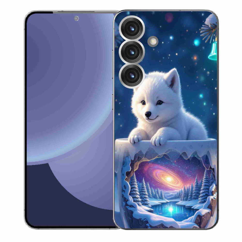 Gélový kryt mmCase na Samsung Galaxy S25+ - vianočné šteňa