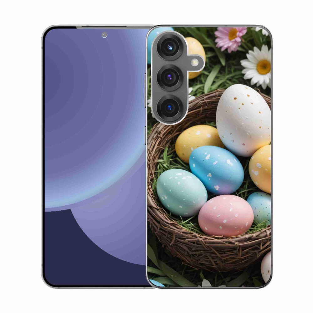 Gélový kryt mmCase na Samsung Galaxy S25 - veľkonočné vajíčka 2