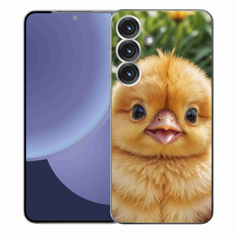 Gélový kryt mmCase na Samsung Galaxy S25+ - veselé kuriatko