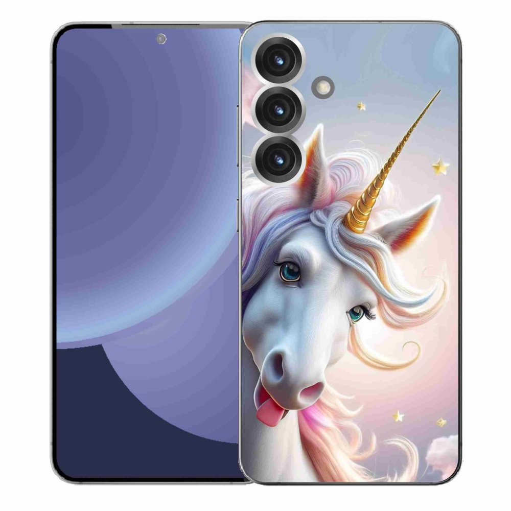Gélový kryt mmCase na Samsung Galaxy S25+ - veselý jednorožec