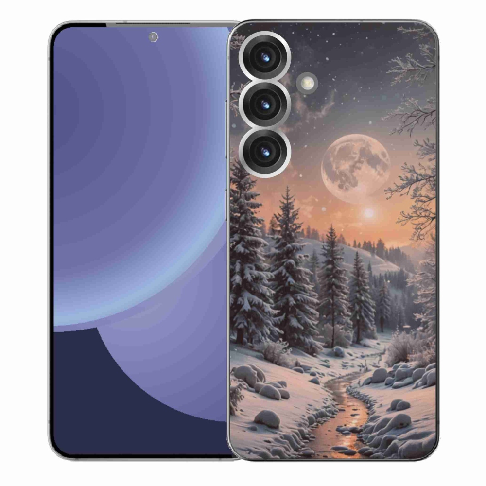 Gélový kryt mmCase na Samsung Galaxy S25+ - zimná krajina 2