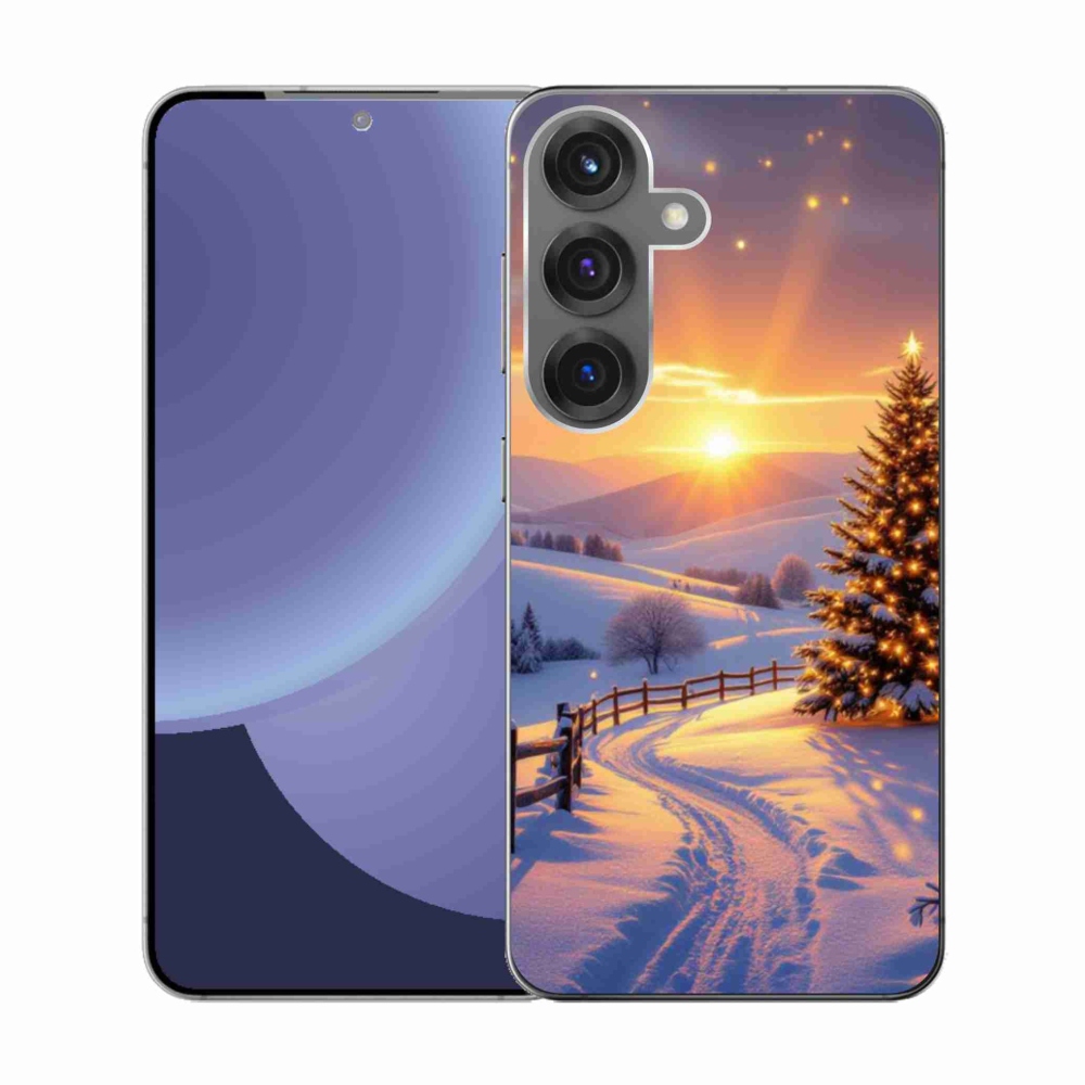 Gélový kryt mmCase na Samsung Galaxy S25 - zimná krajina