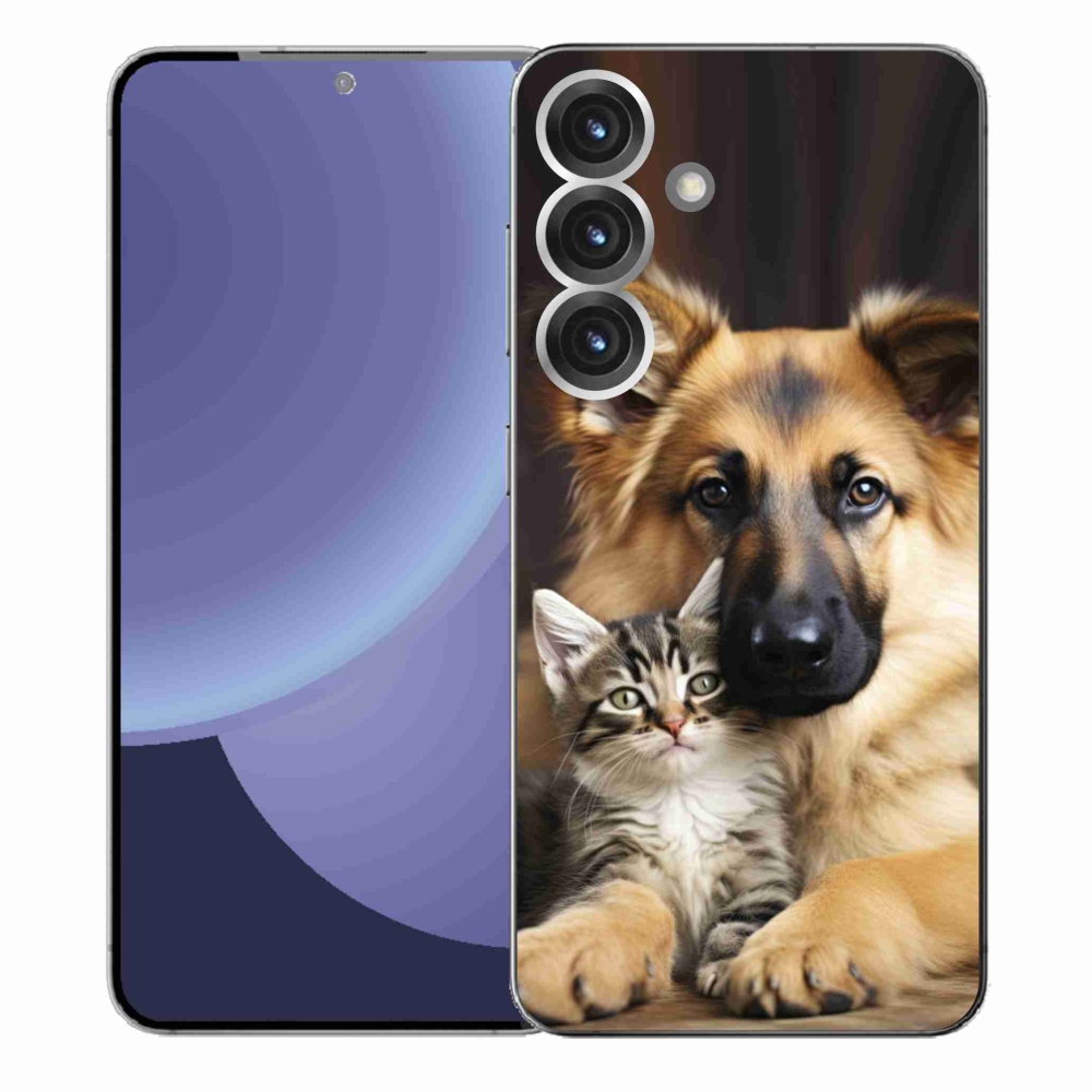 Gélový kryt mmCase na Samsung Galaxy S25+ - zvieracie priateľstvo