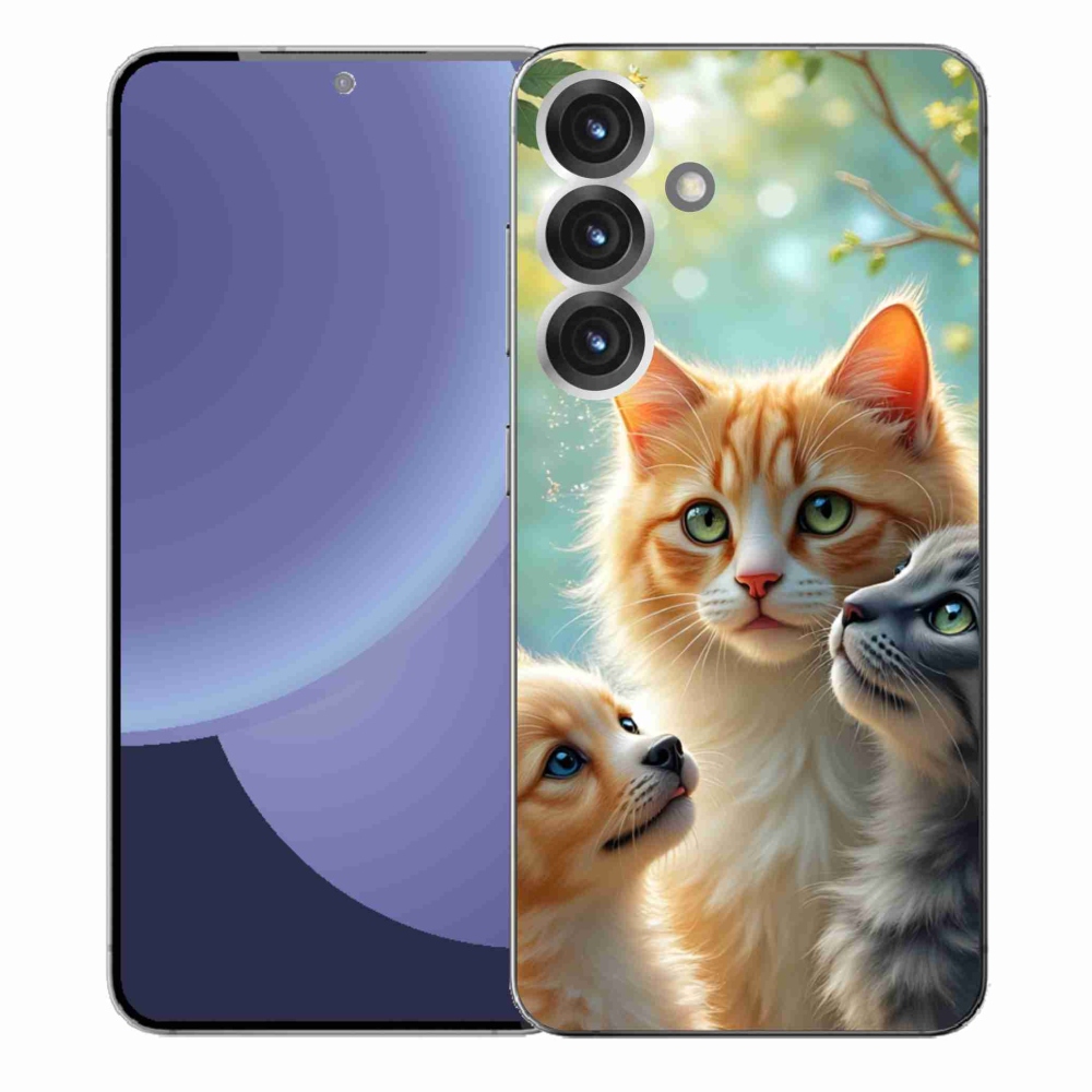 Gélový kryt mmCase na Samsung Galaxy S25+ - zvieracie priateľstvo 2