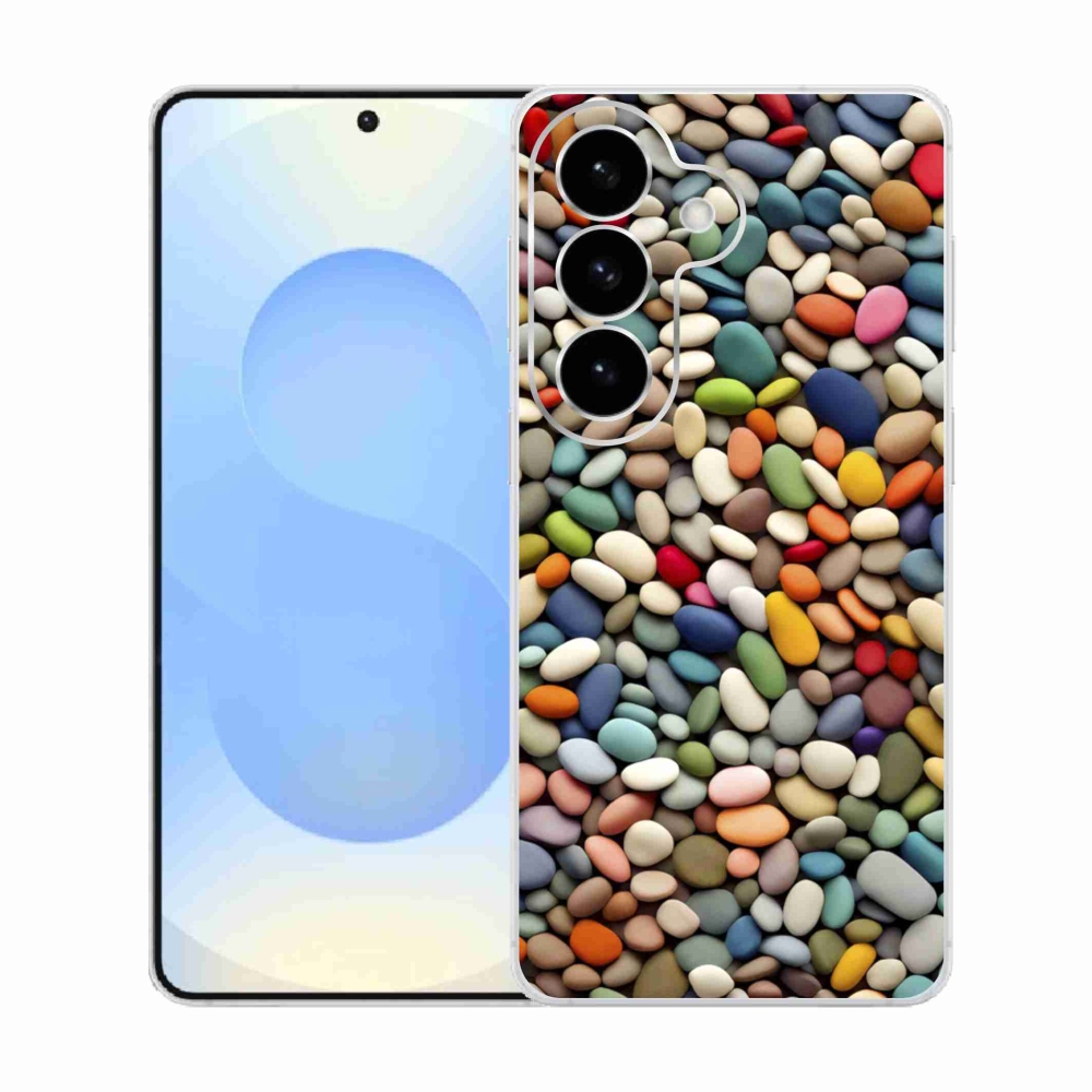 Gélový kryt mmCase na Samsung Galaxy S26 - farebné kamienky 2