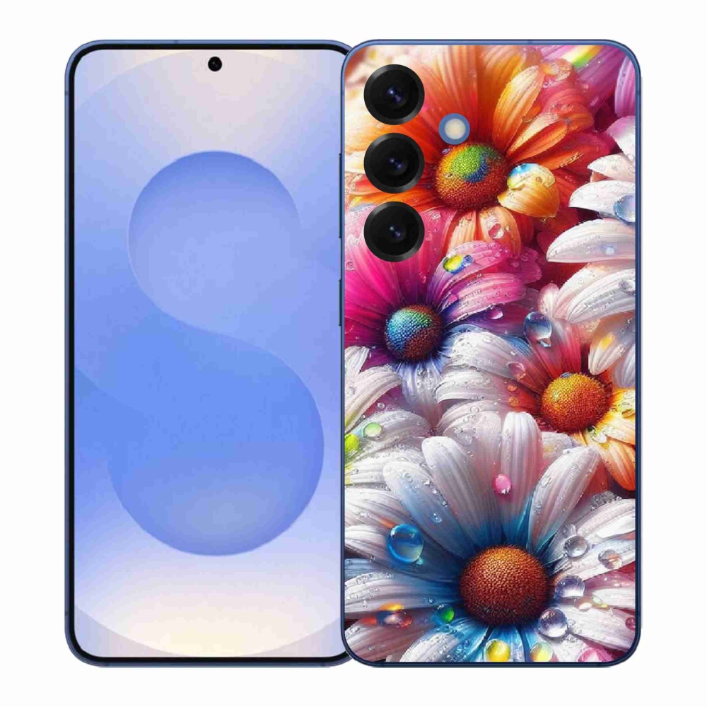 Gélový kryt mmCase na Samsung Galaxy S26+ - farebné margaréty