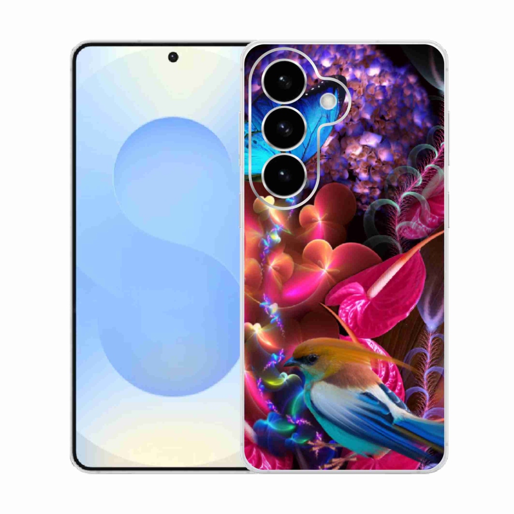 Gélový kryt mmCase na Samsung Galaxy S26 - farebné kvety