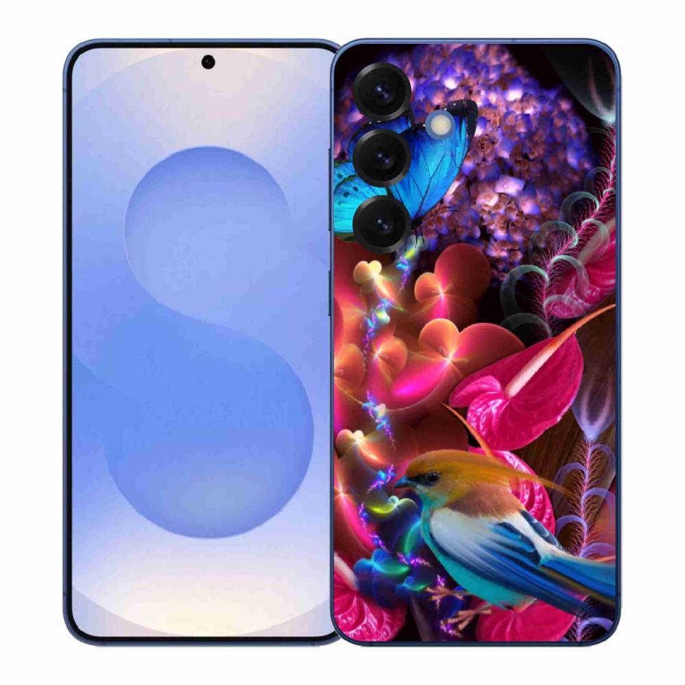 Gélový kryt mmCase na Samsung Galaxy S26+ - farebné kvety