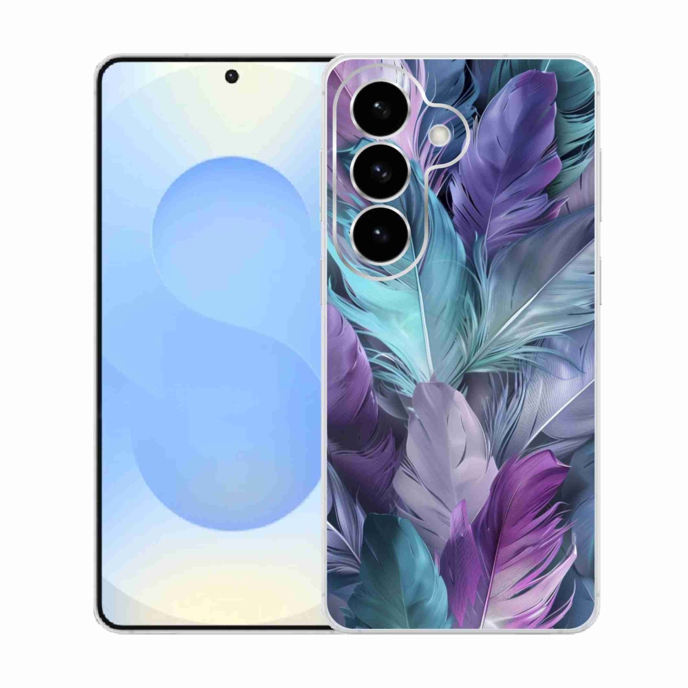 Gélový kryt mmCase na Samsung Galaxy S26 - farebné perie 2