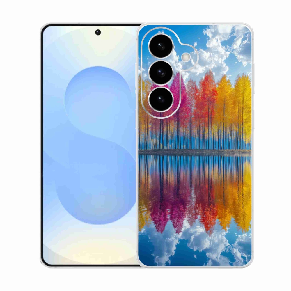 Gélový kryt mmCase na Samsung Galaxy S26 - farebné stromy