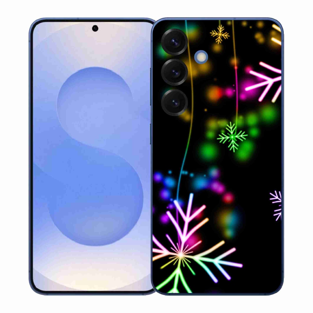 Gélový kryt mmCase na Samsung Galaxy S26+ - farebné vločky