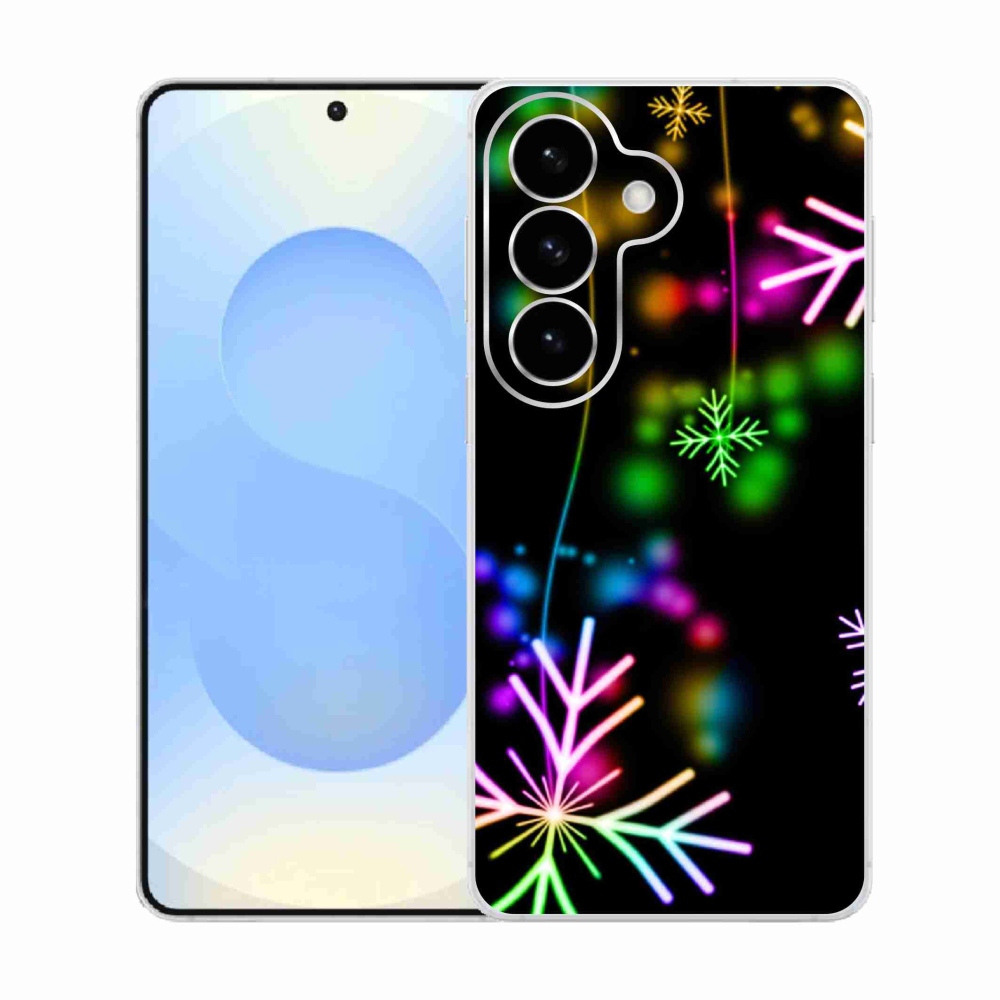 Gélový kryt mmCase na Samsung Galaxy S26 - farebné vločky