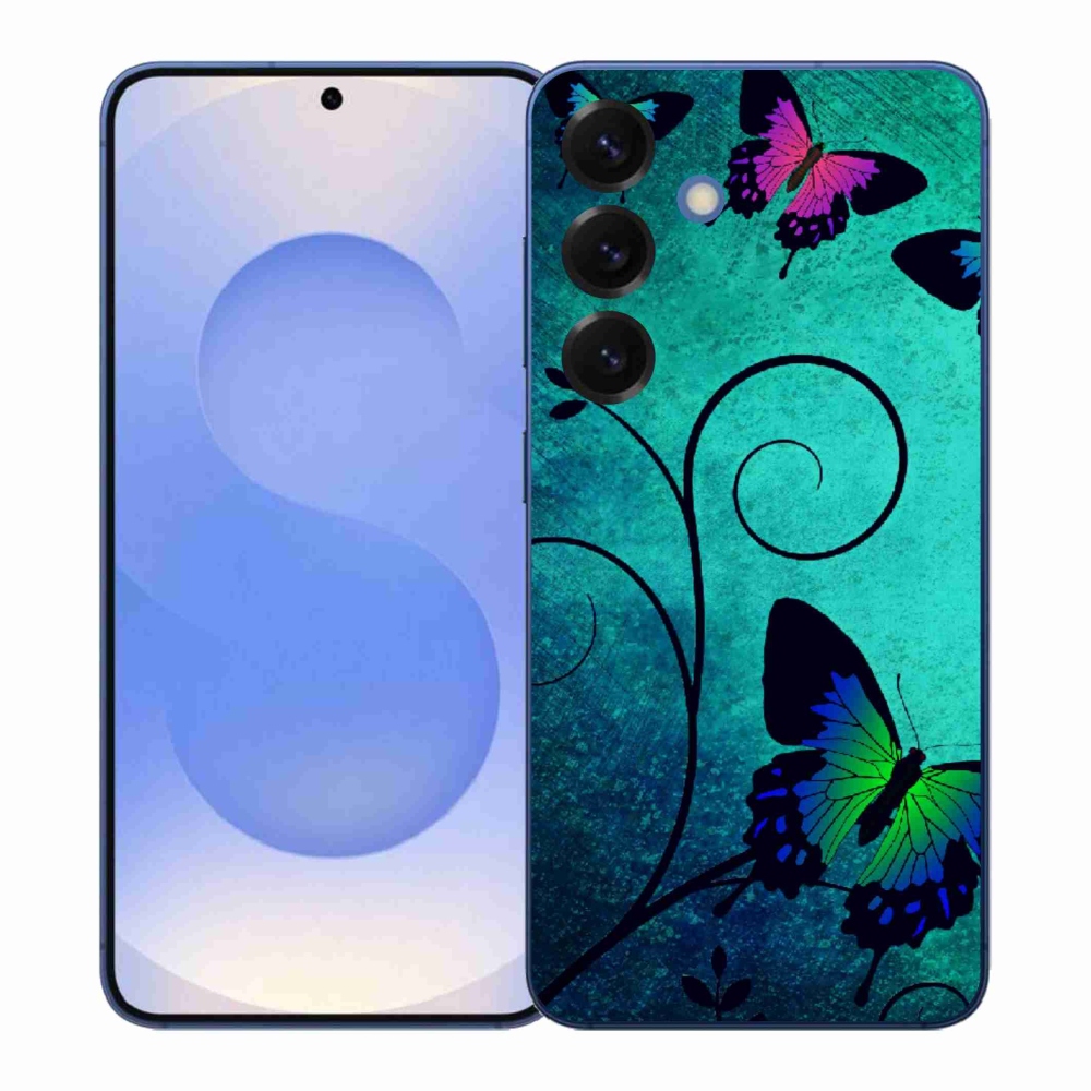 Gélový kryt mmCase na Samsung Galaxy S26+ - farební motýle