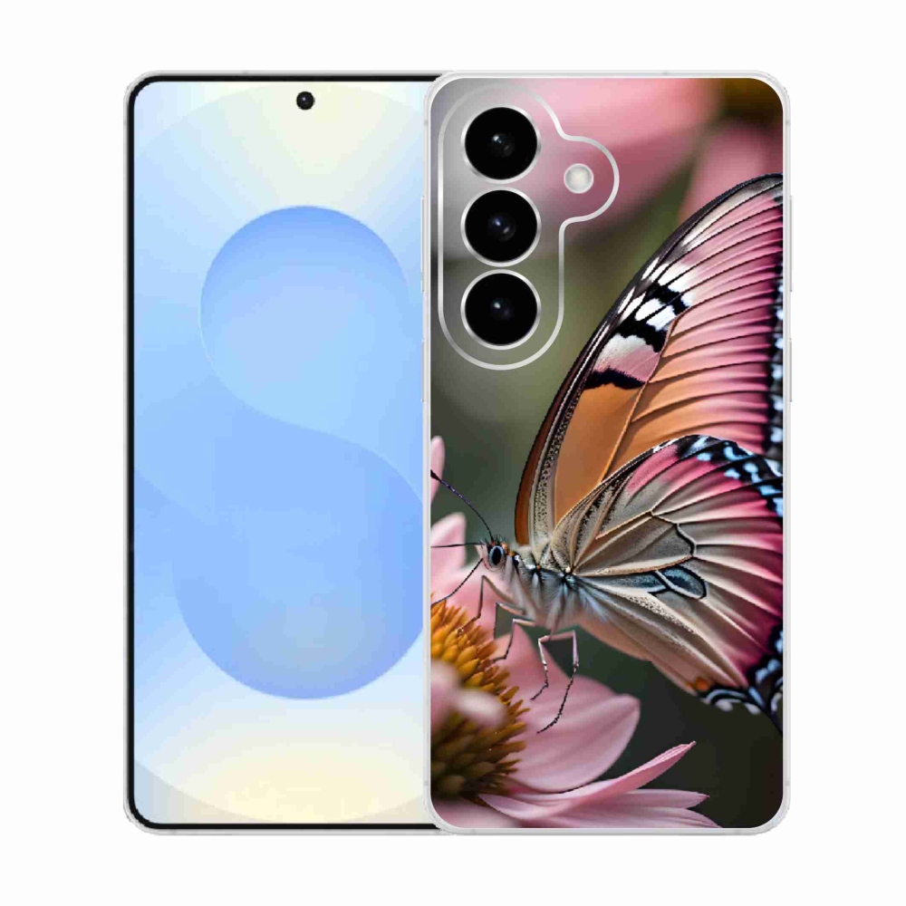 Gélový kryt mmCase na Samsung Galaxy S26 - farebný motýľ