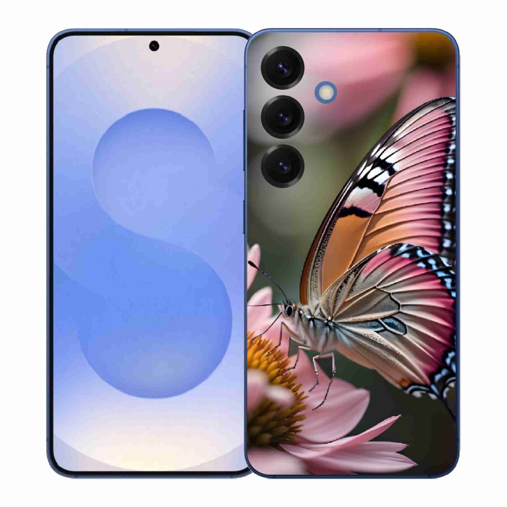 Gélový kryt mmCase na Samsung Galaxy S26+ - farebný motýľ