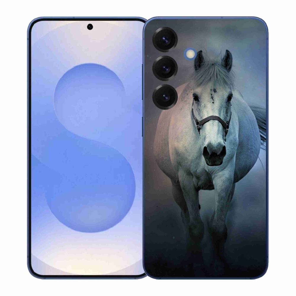 Gélový kryt mmCase na Samsung Galaxy S26+ - bežiaci biely kôň