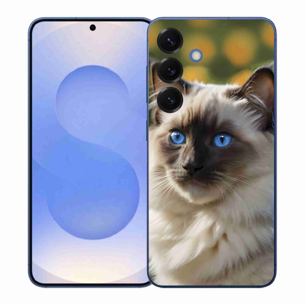 Gélový kryt mmCase na Samsung Galaxy S26+ - biely ragdoll