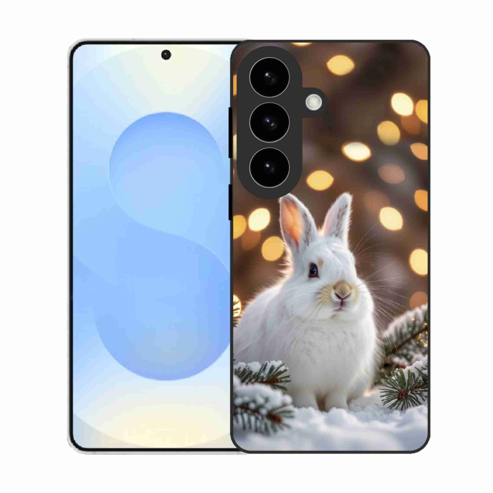 Gélový kryt mmCase na Samsung Galaxy S26 - biely zajac