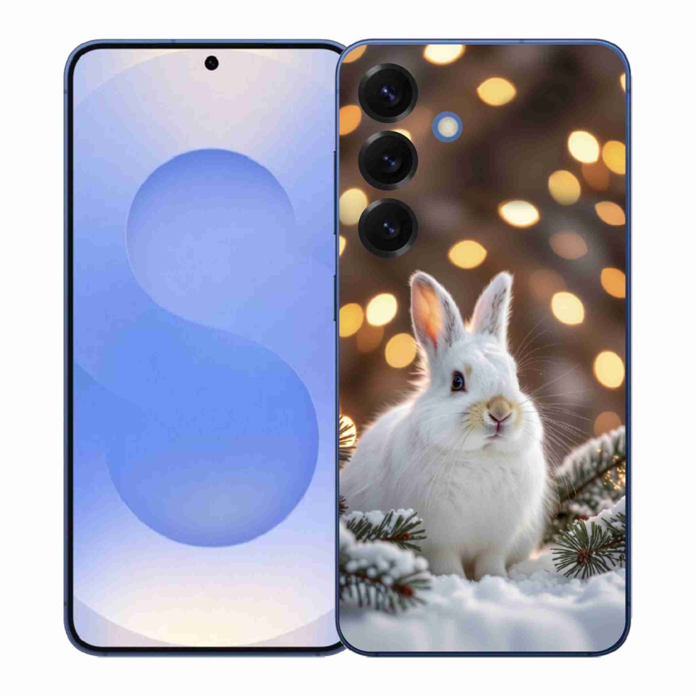 Gélový kryt mmCase na Samsung Galaxy S26+ - biely zajac