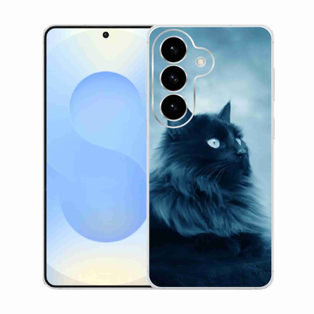 Gélový kryt mmCase na Samsung Galaxy S26 - čierna mačka 1