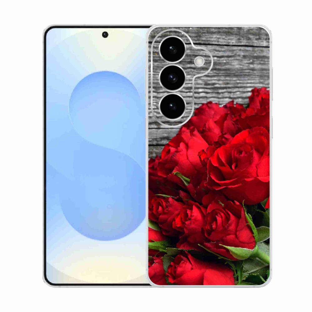 Gélový kryt mmCase na Samsung Galaxy S26 - červené ruže