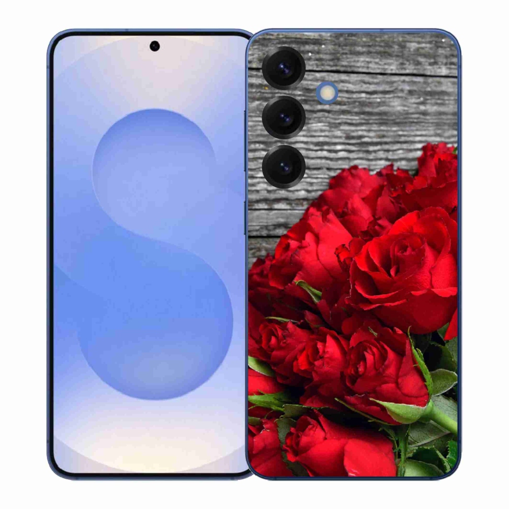 Gélový kryt mmCase na Samsung Galaxy S26+ - červené ruže