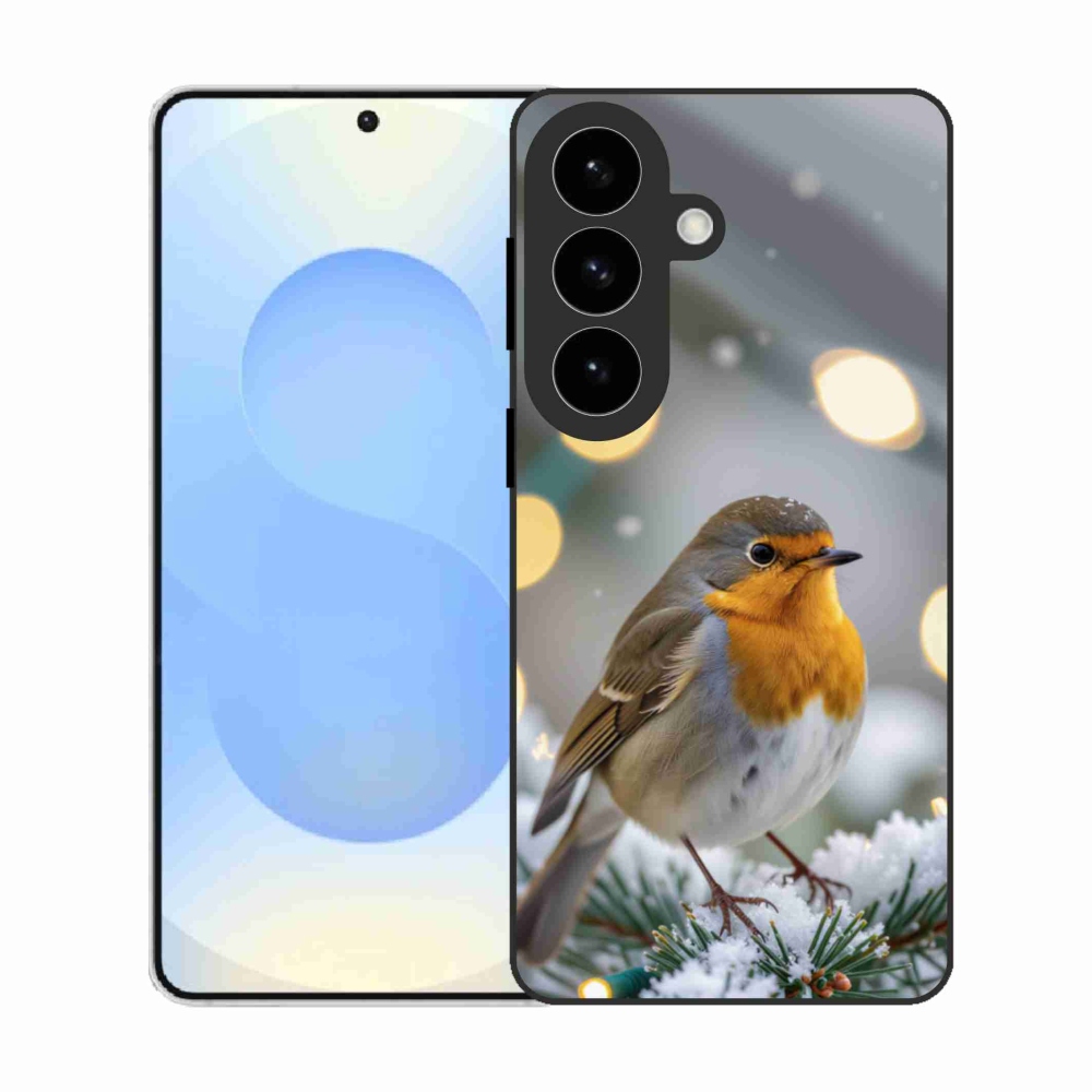 Gélový kryt mmCase na Samsung Galaxy S26 - červienka v zime