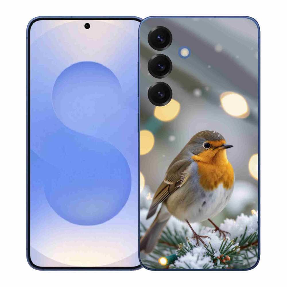 Gélový kryt mmCase na Samsung Galaxy S26+ - červienka v zime