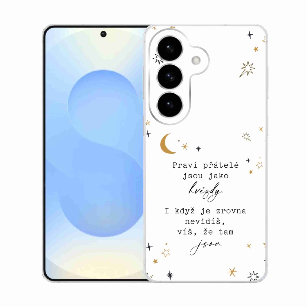 Gélový kryt mmCase na Samsung Galaxy S26 - citát 6 biele pozadie