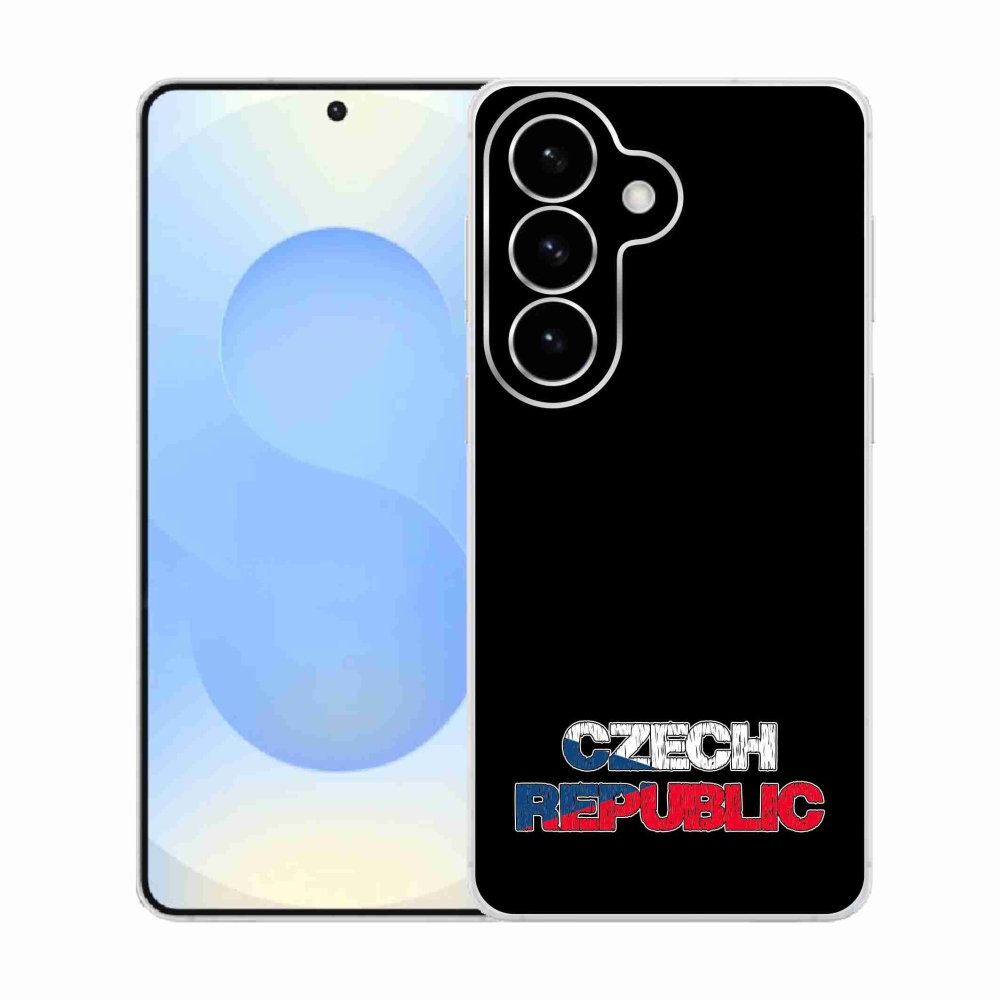 Gélový kryt mmCase na Samsung Galaxy S26 - Slovak Republic čierne pozadie