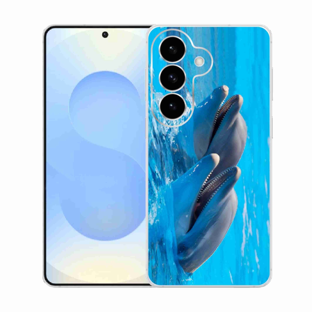 Gélový kryt mmCase na Samsung Galaxy S26 - delfíny