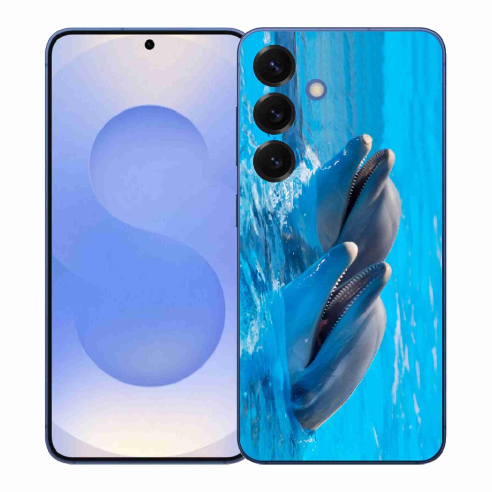 Gélový kryt mmCase na Samsung Galaxy S26+ - delfíny