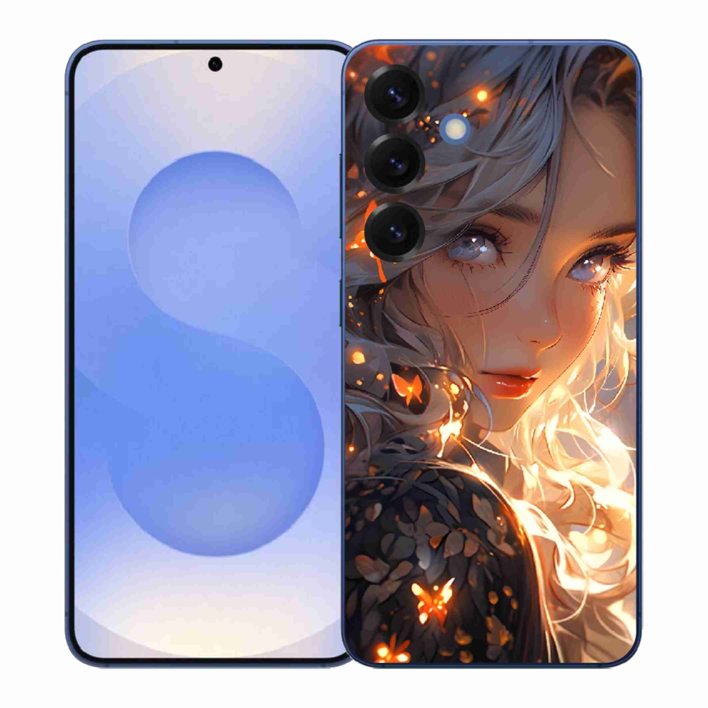 Gélový kryt mmCase na Samsung Galaxy S26+ - dievča a motýle