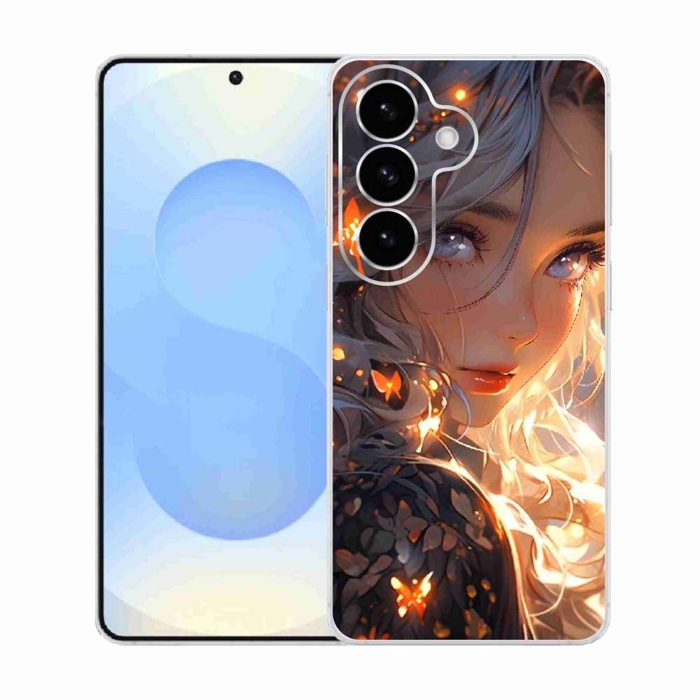 Gélový kryt mmCase na Samsung Galaxy S26 - dievča a motýle