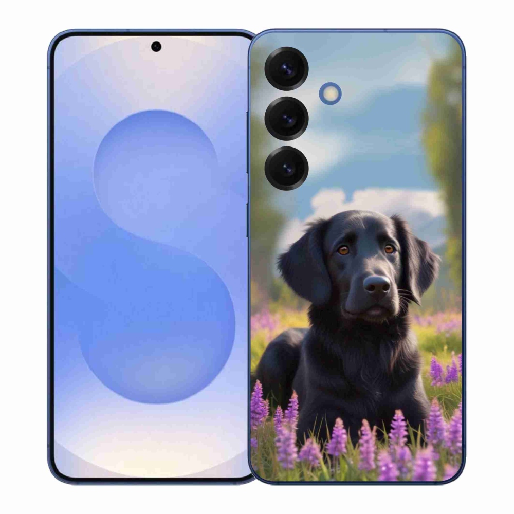 Gélový kryt mmCase na Samsung Galaxy S26+ - elegantný čierny retriever