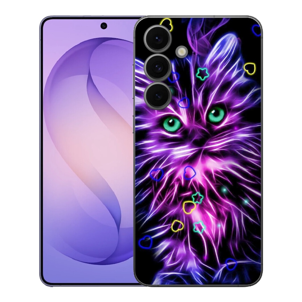 Gélový kryt mmCase na Samsung Galaxy S26 FE - abstraktná mačka