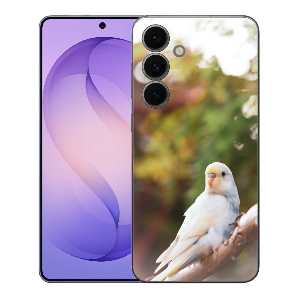 Gélový kryt mmCase na Samsung Galaxy S26 FE - andulka biela